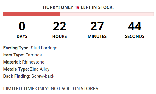 Show low stock warnings