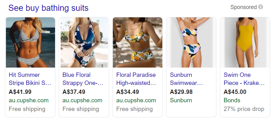 Google Shopping (quảng cáo mua sắm)