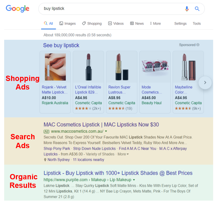 Chạy quảng cáo mua sắm là cách dễ để lên top trên kết quả tìm kiếm
