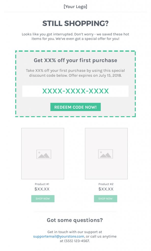 Send abandoned cart emails and SMSs to recover checkout rate 